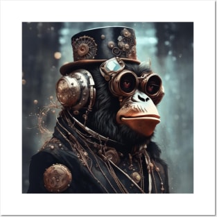 Steampunk Ape No.1 Posters and Art